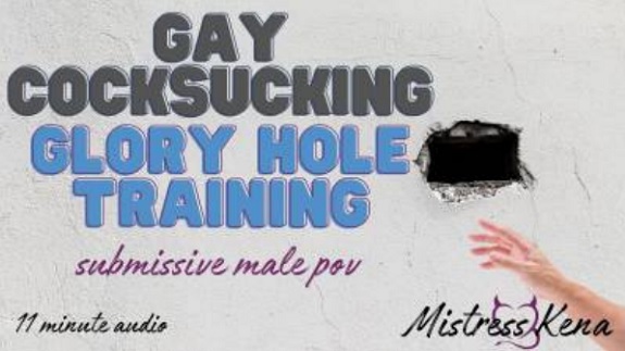 Mistress Kena Gay Cocksucking Glory Hole Training POV FemdomFox